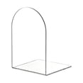 thumbnail image 2 of Clear Acrylic Bookend - L-Shape Book Holder for Shelves and Desk - Non-Slip Transparent Book Stand for Home Library Office and Bookshelf Organization - 1 Piece - Semi-Circle L-Shape, 2 of 8