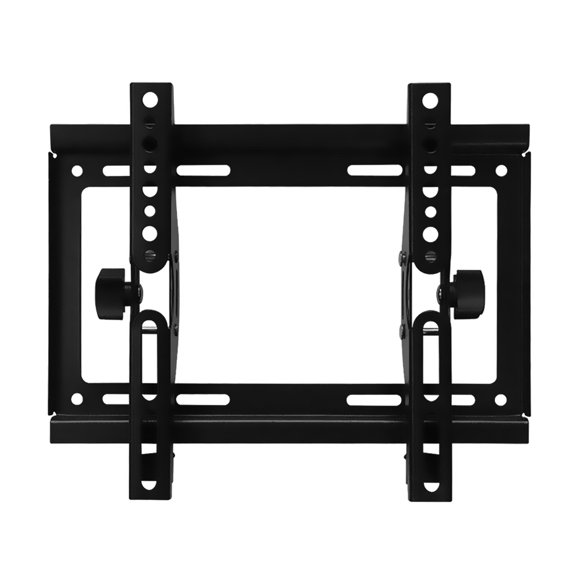 Graflsoa Universal Low-Profile TV Wall Mount for 14-42" Screens with ±15° Tilt Adjustment, VESA 75x75 to 200x200, Space-Saving Design for Heat Dissipation and Cable Management.