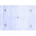 thumbnail image 1 of Ahgly Company Indoor Rectangle Solid Blue Modern Area Rugs, 2' x 4', 1 of 4