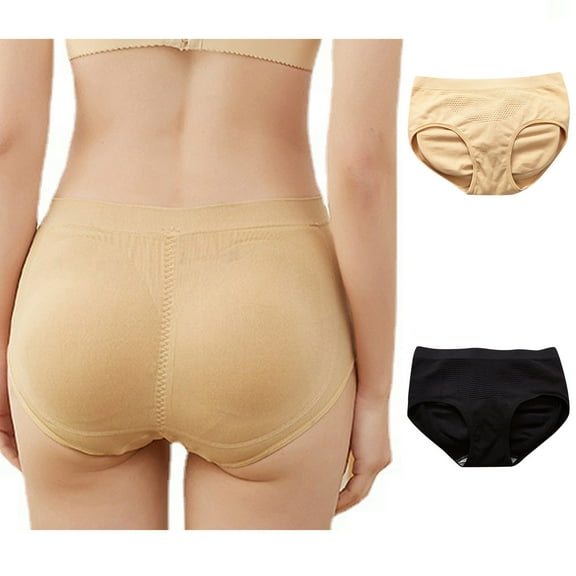 APEXFWDT Butt Lifter Panties Underwear for Women with Removable Pads Womens Seamless Booty Pads Hip Enhancer Panty Shapewear