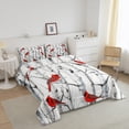thumbnail image 3 of Erosebridal Cardinal Bird Bedding Toddler Comforter Set, Botanical Birch Down Comforter, Animal Theme Decor, 3 of 6