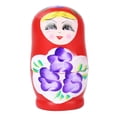 thumbnail image 2 of Muñeca De Los Niños 5 uds muñecas anidadas rusas creativas artesanías hechas a mano encantadora Matryoshka para niños Sywqhk libre de BPA, 2 of 8