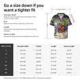 thumbnail image 5 of Lsque Pikmin print Men's Cuban Collar Short Sleeve Shirt Summer Beachwear Casual Button Down Fashionable Vacation Leisure Shirt-XX-Large, 5 of 7