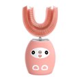 thumbnail image 2 of 3 Speed Children Electric Toothbrush U Shape For 2-15 Years old Kids Automatic Cartoon Waterproof Pink Toothbrush For 2-7 Years old, 2 of 7