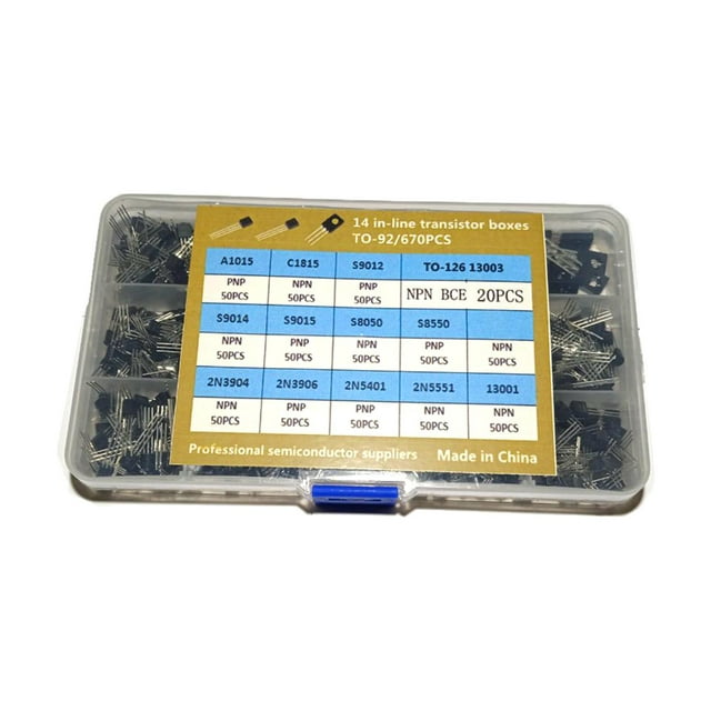 de surtido de transistores de 670 Uds., juego de surtido General para Hobby Electronics, suministros de componentes electrónicos, profesionales shamjiam juegos de transistores
