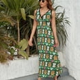 thumbnail image 4 of Happy Holiday Gingerbread Sleeveless Dress evening dresses ladies women's evening dress dress korean style, 4 of 7