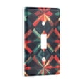 thumbnail image 2 of Yayeee Toggle Light Switch Wall Plate 1-Gang 4.5"x2.7" Home Decorative Outlet Cover, Red Abstract, 2 of 7