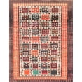 thumbnail image 1 of Ahgly Company Machine Washable Indoor Rectangle Abstract Brown Sugar Brown Area Rugs, 7' x 9', 1 of 7