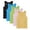 Multicolor5, variant on Maean 5 Pack Toddler Tank Tops Kids Undershirts Cotton Soft Round Neck Undershirt for Boys Girls