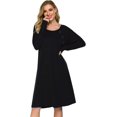 thumbnail image 5 of Avidlove Women’s Nursing/Delivery/Labor Nightgown Long Sleeve Maternity Sleepshirt for Breastfeeding with Button, 5 of 8
