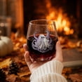 thumbnail image 3 of Boo-tiful Ghost Magic Stemless Glass,3D Halloween Artisan Wine Tumbler with Ghost Pumpkin Spider Black Cat,Spooky Festive Gathering Home Bar Accessory A-1PC, 3 of 8