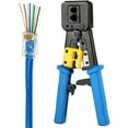 thumbnail image 1 of Cable crimping tool, a multifunctional coaxial cable crimper for network cable repair and maintenance, 1 of 5