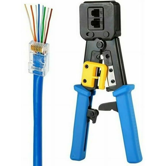 --RJ45 crimper for standard RJ45/RJ12 connectors and terminals
