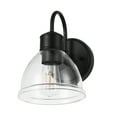 thumbnail image 4 of Better Homes & Gardens Indoor 1-Light Matte Black Wall Sconce, Clear Glass Shade, LED Bulb Included, 4 of 9