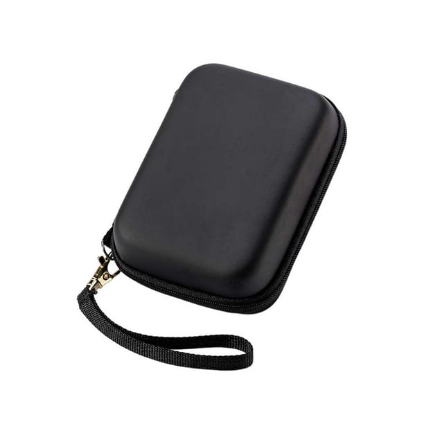 Inteprter Bolsa de almacenamiento Cable de datos Paquete Estuche Estuche Auriculares Accesorios Caja Maquillaje Multifuncional Embalaje Portátil Almacenamiento y organización del hogar Negro Inteprter HA079809-01