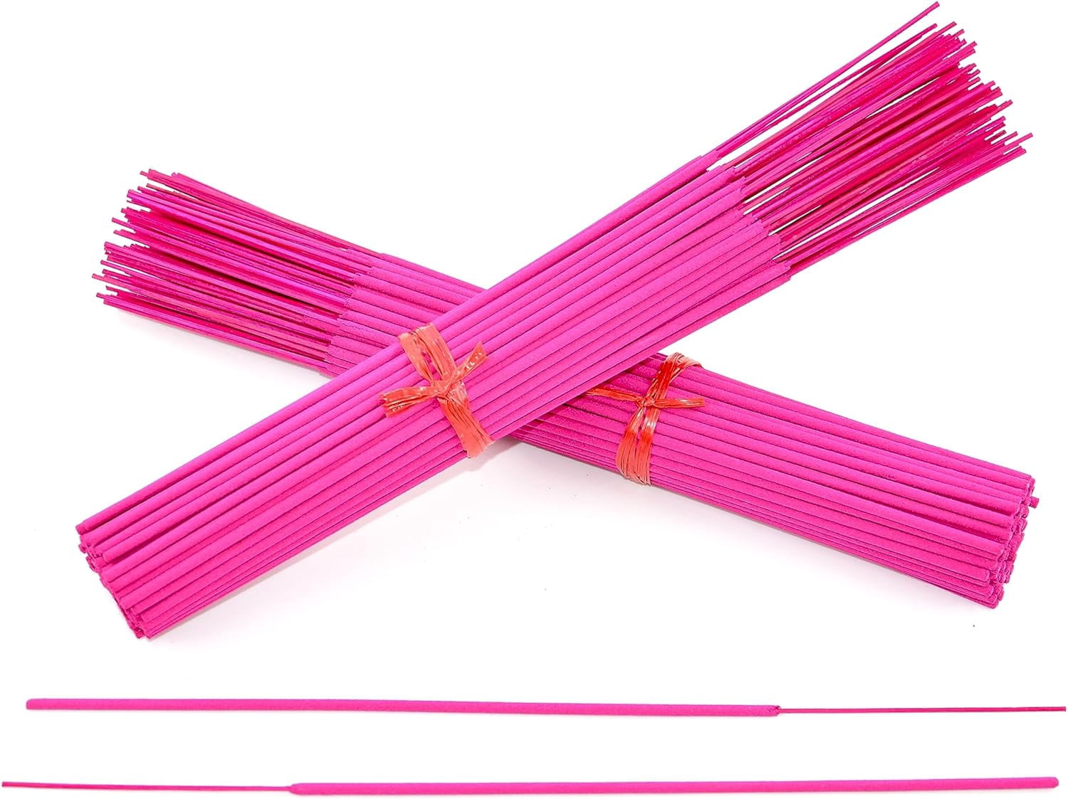 10000 Unscented (Pink) Incense Sticks 11" Bulk Wholesale - 100% Natural Joss and Bamboo Punk Blanks - Great for DIY Aromatherapy Incense Making.