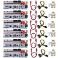 thumbnail image 4 of Thinsony PCI-E 1x to 16x Adapter Card with LED Indicators Expansion Board High Speed 6pin Power Port PCI-Express Converter Extender Red, 4 of 6