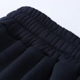 thumbnail image 7 of Uooqdmx Sweatpants for Men Joggers for Men Male Fitness Running Trousers Drawstring Loose Waist Solid Color Pants Pocket Loose Fleece Sweatpants Chinos Pants Men Navy L, 7 of 7