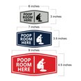 thumbnail image 5 of Signs ByLITA Fancy Poop Room Here Sign (Black) - Medium, 5 of 6
