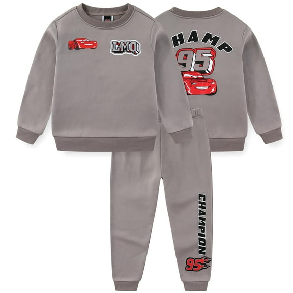 Disney Cars Lightning McQueen Sweatshirt and Pants Set (Boys), 2 Piece Set, Sizes 3T-7