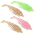 thumbnail image 1 of Shisuyan 4Pcs Dolphin Shaped Nail Brushes Maincure Tools Nail Brushes (Random Color), 1 of 9