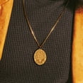 thumbnail image 3 of PicturesOnGold.com Saint Paschal Baylon Medal Oval Necklace Pendants Adult-2/3x3/4in 14K Yellow Gold, 3 of 7