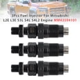 thumbnail image 2 of 3Pcs MM43594101 Injector for Mitsubishi L2E / L3E / S3L / S4L / S4L2 Engine, 2 of 11