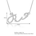 thumbnail image 5 of Collar de diamantes de imitación de aleación de zinc accesorio de joyería de señora de moda para mujer, 5 of 5