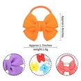 thumbnail image 2 of Baby Girls Hair Ties With Bows Elastic Ponytail Holders For Toddler Soft Hair Accessories, 2 of 8