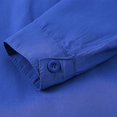 thumbnail image 5 of enyan Boys Uniform Shirts Boys Tshirts Back to School Long Sleeve T-Shirt Casual Button Uniforms Top Collared Tops Dark Blue,5-6 Years, 5 of 7