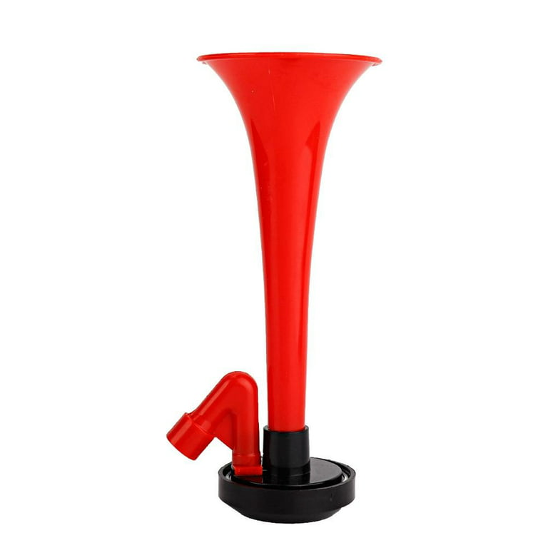 Air Horn, Handheld Air Pressure Fanfare Pump, Classic Air Horns Bicycle  Signal Horn Trumpet Airhorn Colour (Large Plastic Handhorn)