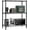 Black, variant on M MZG 3 Tier Wire Shelving Unit,3 Shelves Shelf Rack, 11.8"D x 17.7"W x 26.3"H,Metal Storage Shelves 450 lbs,Chrome