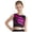 A Hot Pink, variant on Kids Girls Active Shirts Sleeveless Rhinestones Metallic Dance Sports Tank Crop Tops 6-16