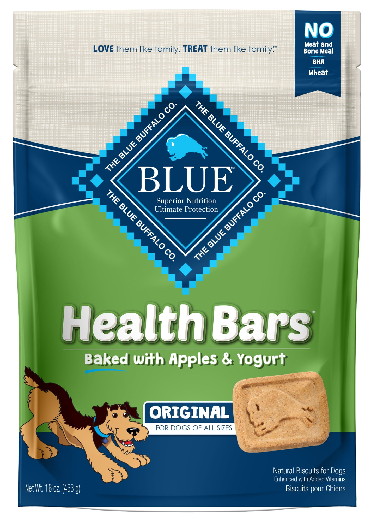 Blue Buffalo Health Bars Apple Yogurt Recipe Crunchy Dry Dog Treats