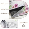 thumbnail image 6 of Large Area Rugs for Living Room Bedroom, Spring Easter 5'x8' Rug Washable Carpet Runner Indoor Outdoor, Watercolor Flowers Rabbits Ears Bow Wooden Gray Non Slip Floor Mats Rug for Kitchen, Bathroom, 6 of 8