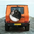thumbnail image 6 of Easygdp Black And White Boston Terrier Wheel Cover,Spare Tire Cover,4-17in Spare Tire Cover Universal Fit for Trailer, Car, Truck, SUV, Jeep-14 inch, 6 of 6