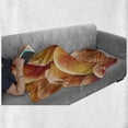 thumbnail image 6 of Peach Soft Flannel Fleece Throw Blanket, Close up Photo of Newly Picked Nutritious Fruit in a Market Fuzzy Skin Taste, Cozy Plush for Indoor and Outdoor Use, 50" x 70", Orange Yellow, by Ambesonne, 6 of 6