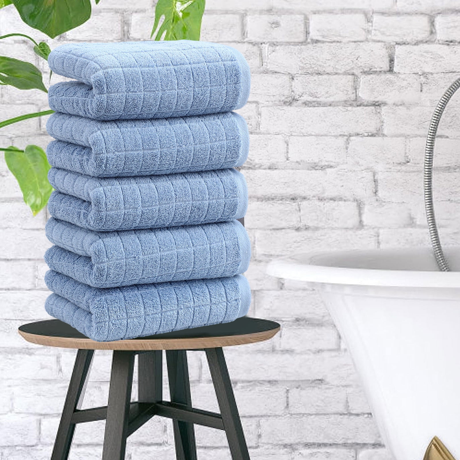 Thick Hotel Style Towel Set, Soft Bath Towels, Modern Abstract Pattern, Luxurious Spa Feel, High Absorbency, Eco-friendly Cotton Blend, Spa Quality Fabric, Travel Packing Friendly, Gym