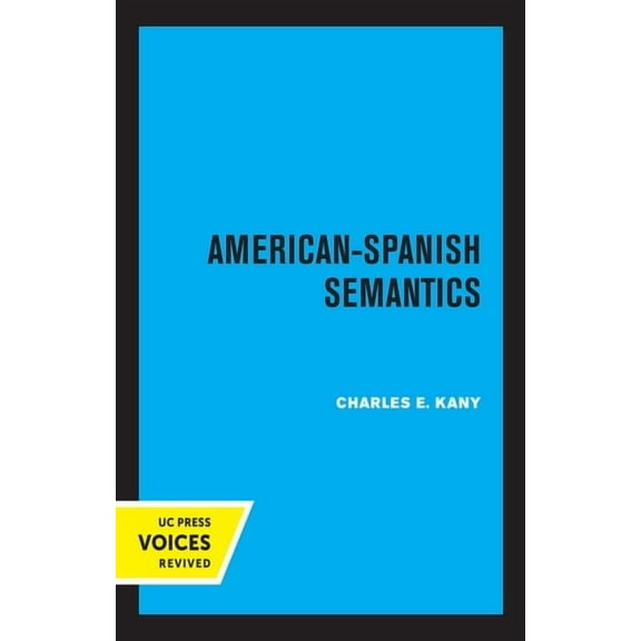 American-Spanish Semantics, (Hardcover)