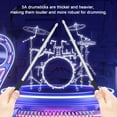 thumbnail image 3 of 1 Pair Professional Drum Stick, Solid Boosting Non Slip Handle Aluminium Alloy 5A Drum Stick for Loud and Clear Sound, 3 of 7