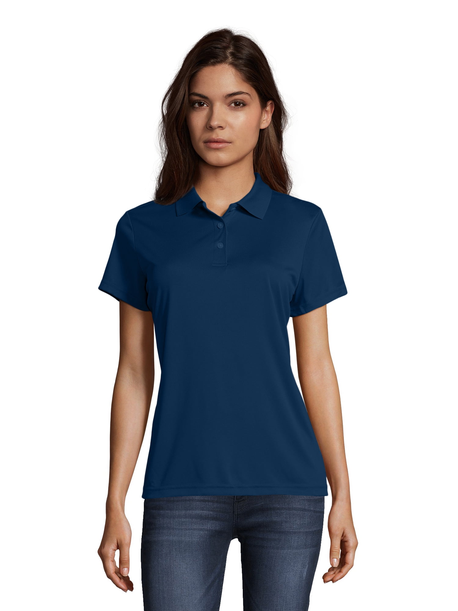 Hanes Women's Cooldri Short Sleeve Performance Polo Shirt - Walmart.com