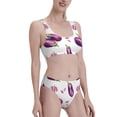 thumbnail image 4 of High Waisted Bikini Sets For Women, Eggplant Garlic Purple Swimsuits Tummy Control, Two Pieces Bathing Suit, 4 of 8