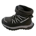 thumbnail image 6 of Kids Winter Hiking Snow Boots Boys Girls Hook and Loop Platform Antislip Outdoor Cold Weather Ankle Booties 13 Little Kid Black, 6 of 6