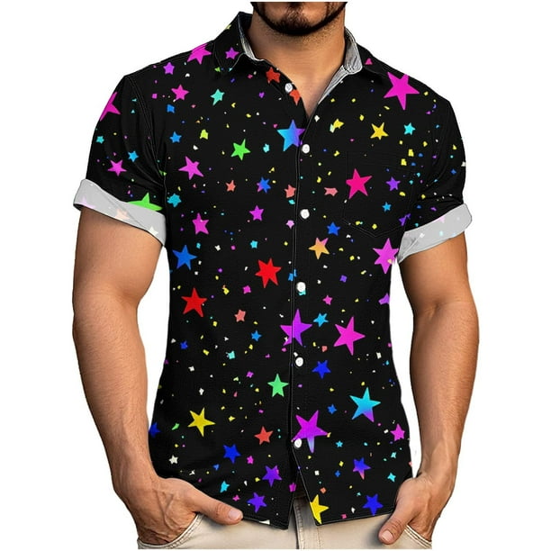 Ceisia Men's Fashion Casual Button Down Turndown Collar Daily Versatile Shirt Gift