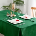 thumbnail image 6 of DWCN Plastic Tablecloth 100% Waterproof Oil Spill Proof Rectangle Table Cloth Protector Viny Plastic Cover for Dining BBQ Picnic Birthday Wedding Parties Table Heavy Duty, Green, 54 x 108 Inch, 6 of 7