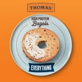 thumbnail image 4 of Thomas' High Protein Everything Bagels, 4 Count, 21g Protein, Kosher Bagels, 15.5 oz Bag, 4 of 9