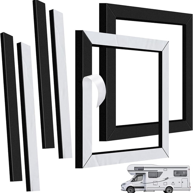 Junta de Aire Acondicionado para RV, Kit Sellado Universal de 14x14 Pulgadas para Aire Acondicionado de Techo con Almohadillas Niveladoras Autoadhesivas para Juntas de Fotos