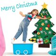 thumbnail image 4 of Árbol de Navidad de Fieltro - Para niños, Decoraciones para árboles de Navidad para colgar en la pared, 4 of 5
