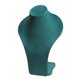 thumbnail image 5 of Expositor de collares Busto de joyería Soporte para collares Soporte para maniquí de collares Verde, 5 of 9