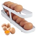 thumbnail image 2 of Contenedor de almacenamiento de huevos para refrigerador, rodante, soporte para huevos para refrigerador, almacenamiento y organizadores de huevos para refrigerador, cestas para huevos, 2 of 4